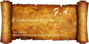 Findeisen Alina névjegykártya