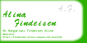 alina findeisen business card